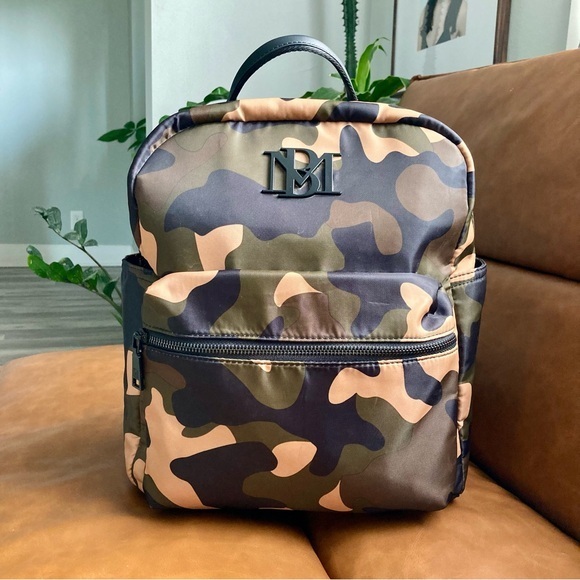Badgley Mischka Handbags - Badgley Mischka Camouflage Backpack Large Camo Back To School Bag